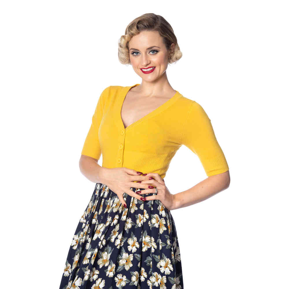 Dancing Days - Sweet Dreamer Cardigan - Geel
